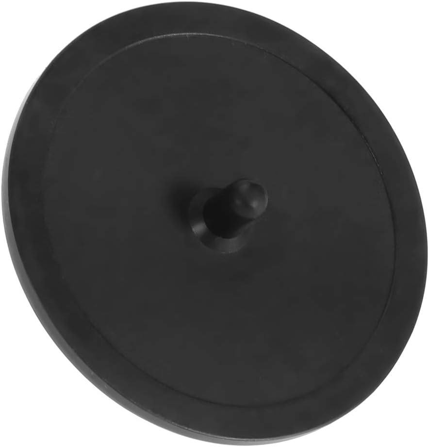 Blind Filter Backflush Disk, Rubber Insert Blind Filter Disc Backflush Cleaning Pad Disk Tray Compact Lightweight for Espresso Makers Coffee Machines Accessories Backwash Plate Cafe Kitchen Black 50mm