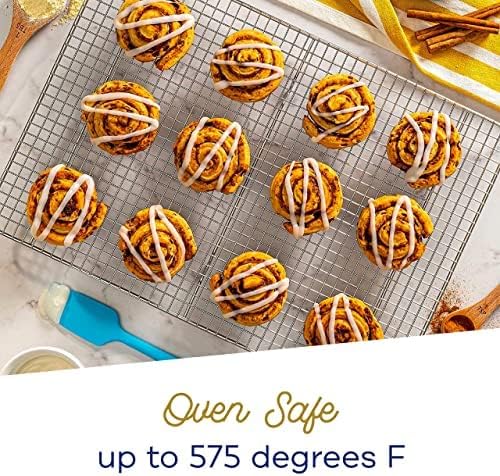 Ultra Cuisine Heavy Duty 100% Stainless Steel Cooling Rack for Cooking and Baking - Baking Rack & Wire Cooling Rack - Fits Quarter and Jelly Roll Sheet Pans - 8.5''x 12''' and 10''x14.75''