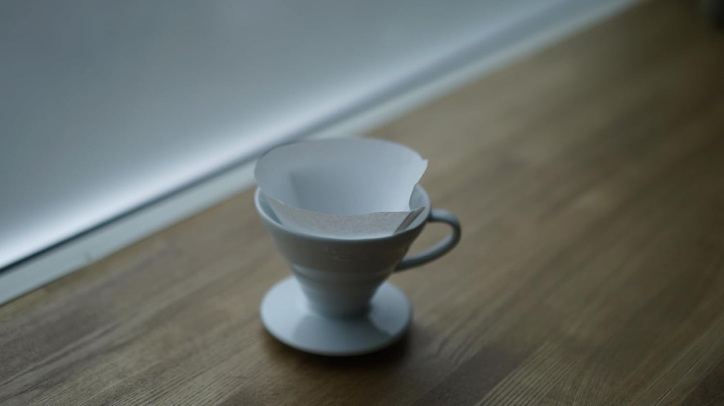 Hario V60 Paper Coffee Filter, Size 02, White, 100ct Box