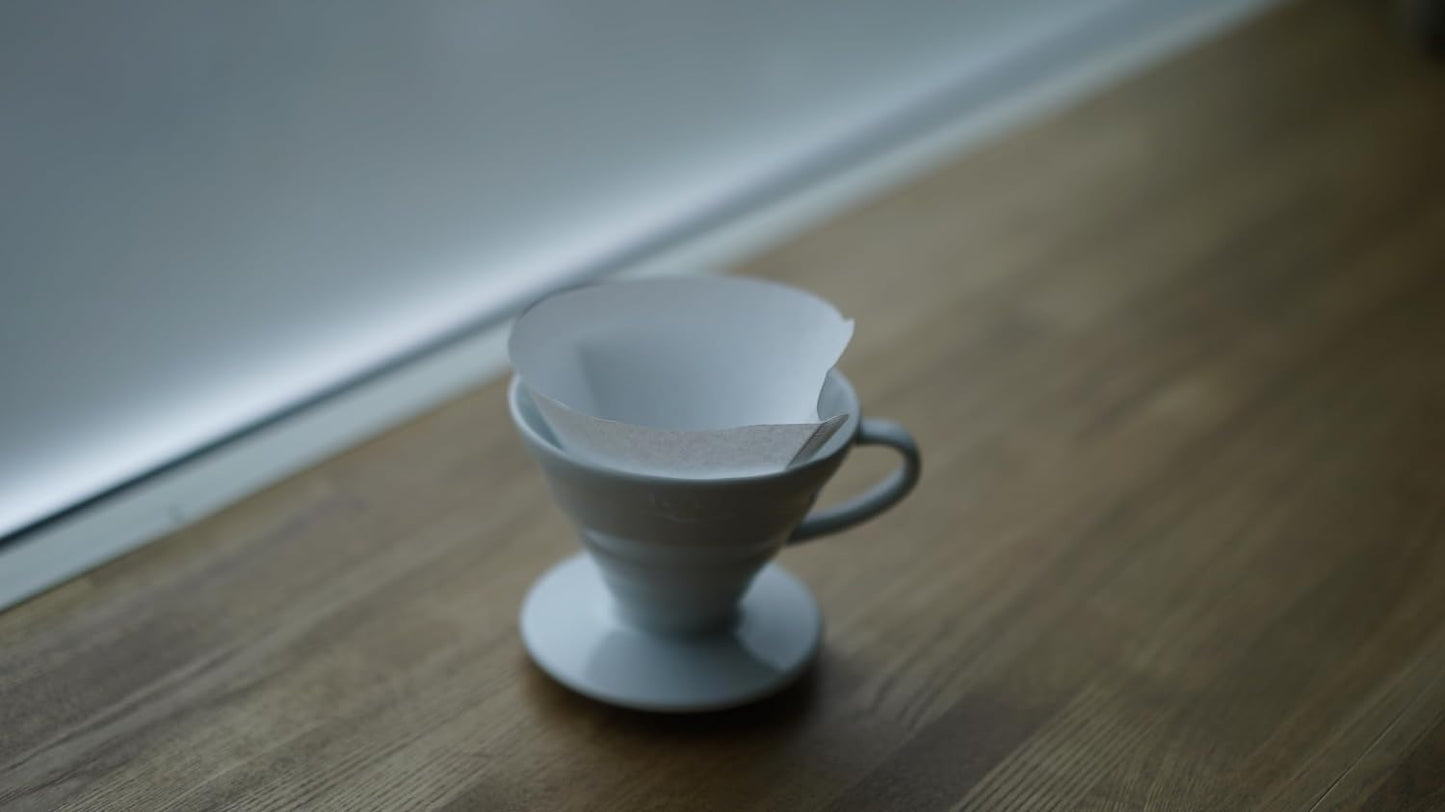 Hario V60 Paper Coffee Filter, Size 02, White, 200ct