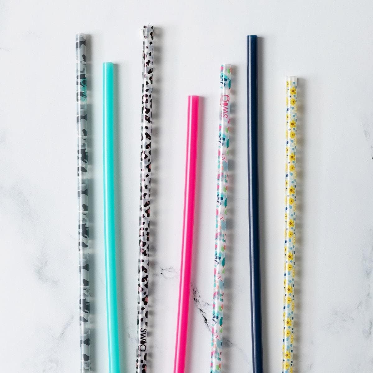 Swig Life Reusable Straws Happy Howlidays + Red Tall Straw Set & Cleaning Brush, Each Straw is 10.25 inch Long (Fits Swig Life 20oz Tumblers, 22oz, and 32oz Tumblers)