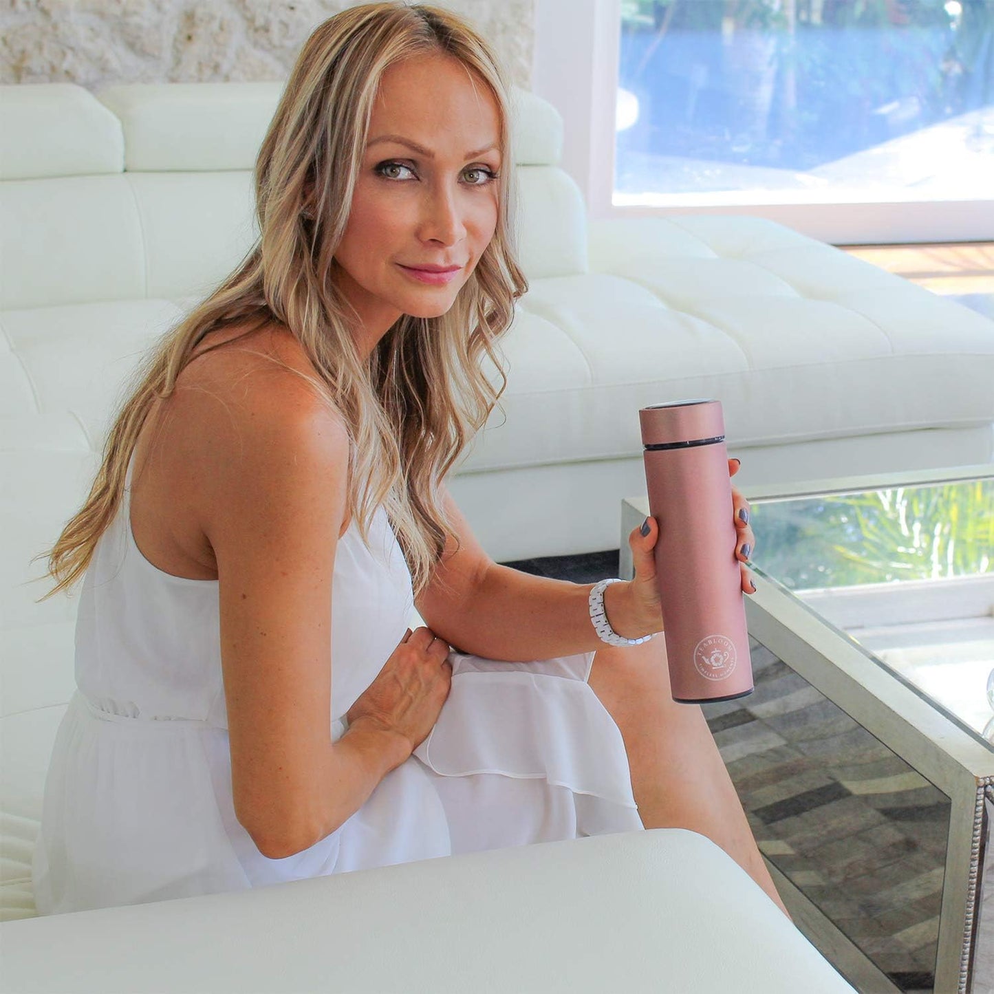 Teabloom - The ORIGINAL All-Brew Travel Tumbler & Thermos | OPRAH’s Favorite | 16oz/480ml Stainless Steel Insulated Water Bottle/Tea Flask/Cold Brew Coffee Mug