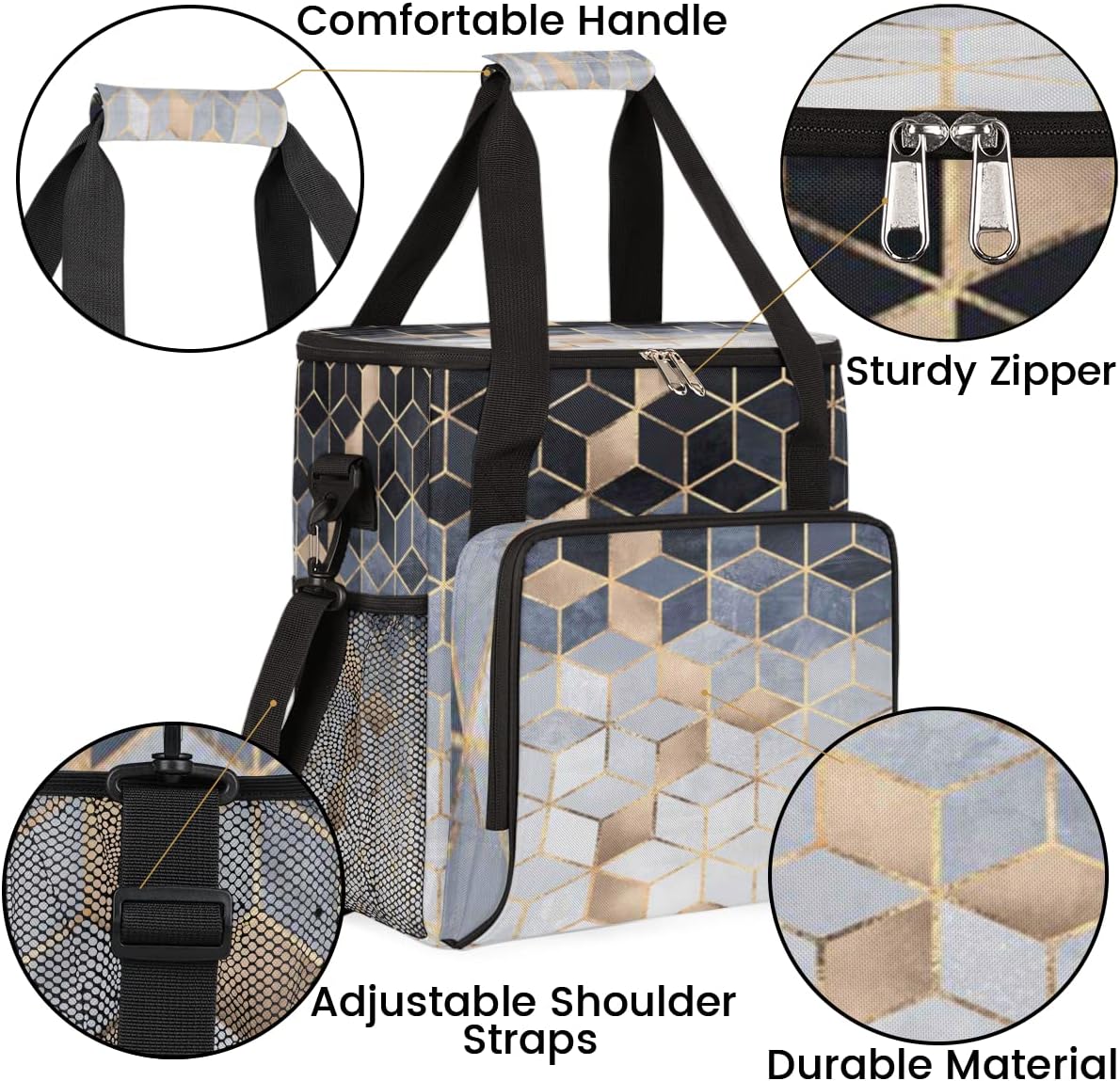 cfpolar Coffee Maker Storage Bag, Waterproof Travel Carrying Storage Tote Bag Organizer Case, Compatible with K-Mini or K-Mini Plus, And Suitable for Other Accessories, With Pockets for K-Cup Pods