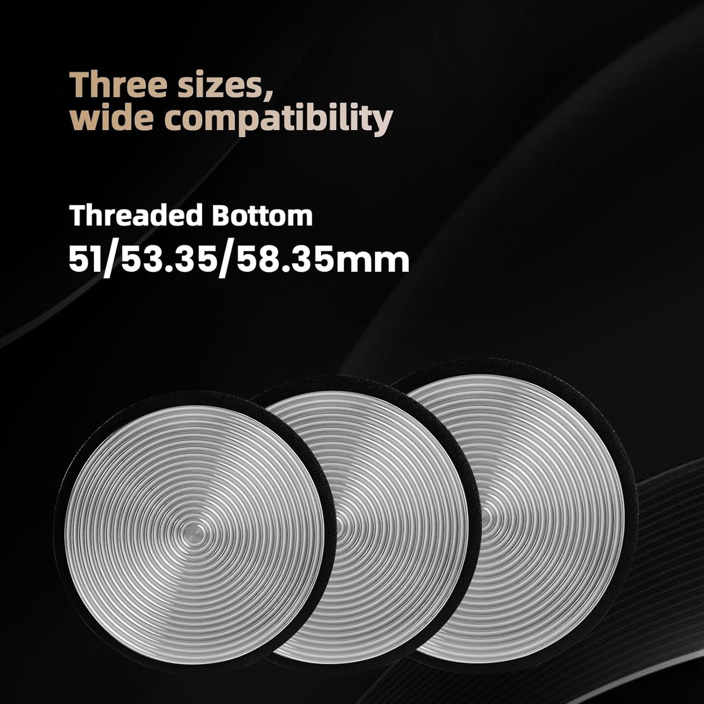 MHW-3BOMBER 51mm Coffee Tamper, Espresso Daul Spring Loaded Tamper with Ripple Base, Coffee Hand Tampers fit 51mm Portafilter, Self Leveling Espresso Machine Tampers for Barista,T5999-OS