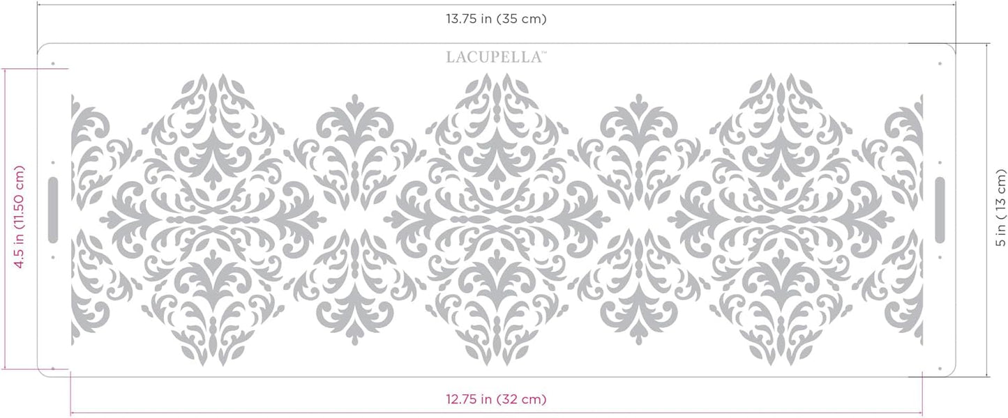 Long Border Cake Stencil, 4" x 12.75" (Belles)