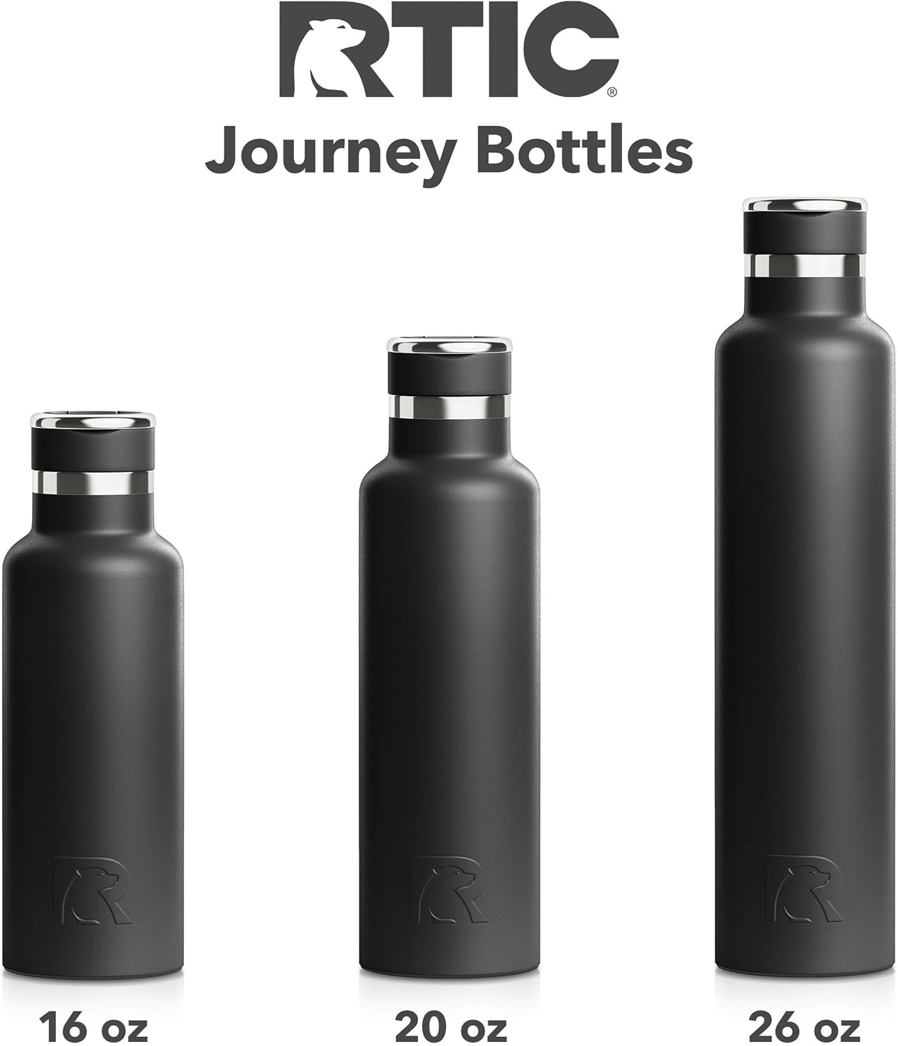 RTIC 20oz Journey Bottle Metal Stainless Steel Vacuum Insulated, BPA Free, Reusable, for Water, Hot and Cold Drinks, Travel, Sports, Camping, Orchid