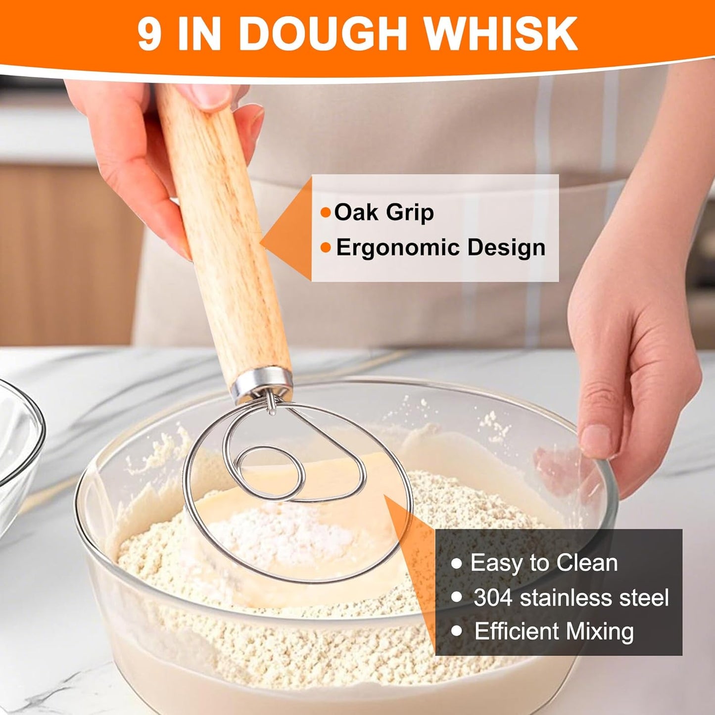 Sourdough Starter Kit,34oz Sourdough Starter Jar,2 X Cotton Rope Banneton Bread Proofing Basket with Bread Lame, Scraper,Sling, Dough Whisk,Perfect Gifts for Bakers Sourdough Bread Baking Supplies