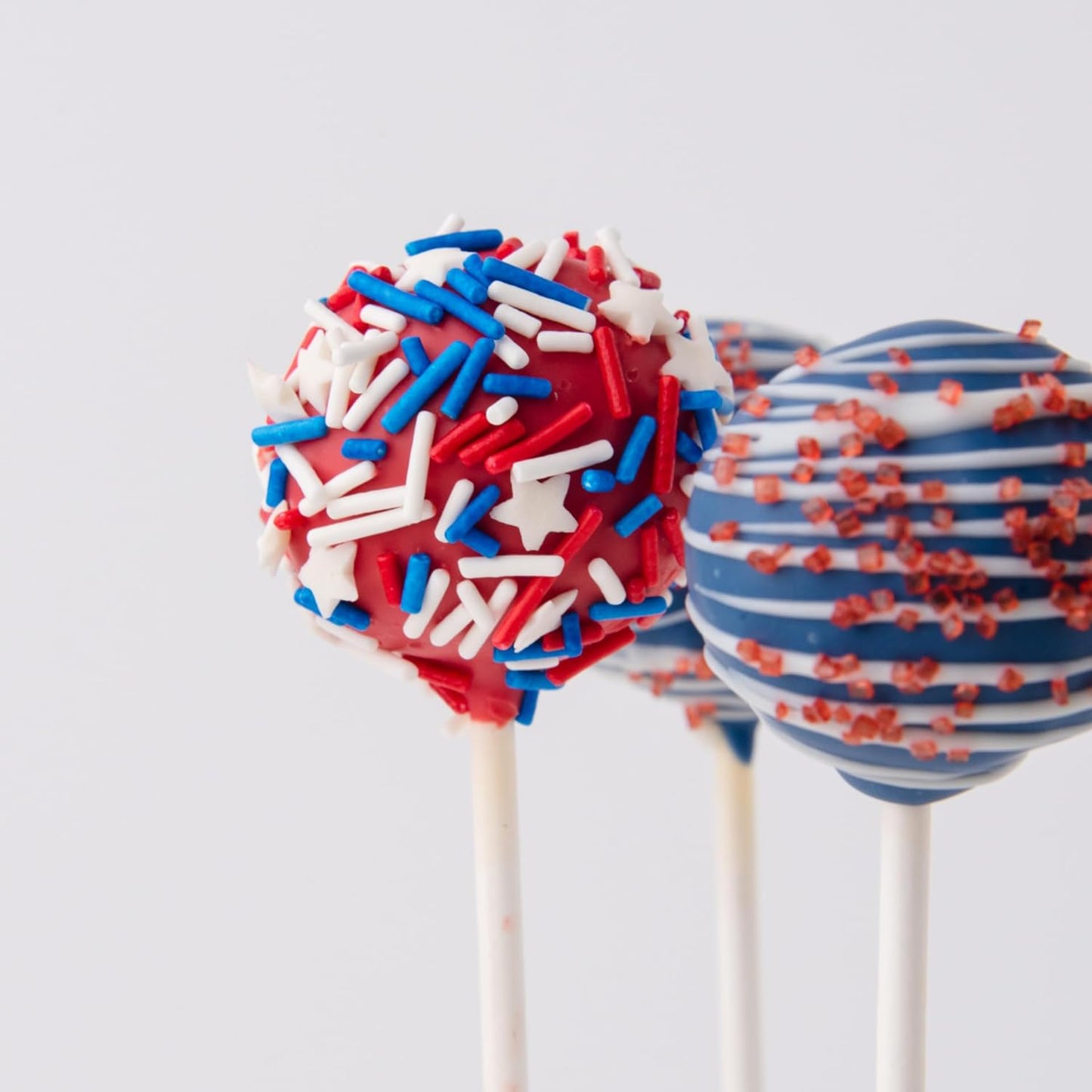 Sweets Indeed Sprinkles 6 Cell Edible Sprinkle Mix Jimmies Perfect for Cake Decorations Baking Ice Cream Cookies Cupcake Topper (Patriotic)