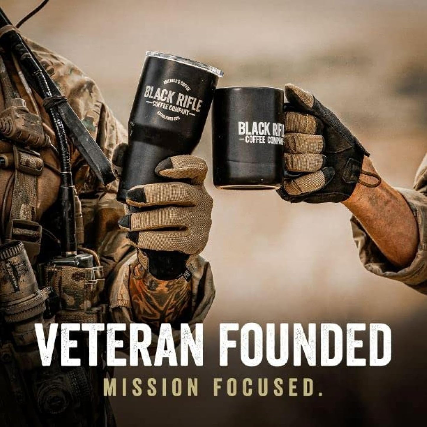 Black Rifle Coffee Company Ground Medium Roast - Roasted Blend Made from Pure Arabica Beans - Colombian & Brazilian Beans - Veteran Founded & American Made (Coffee or Die, 12oz Bag)