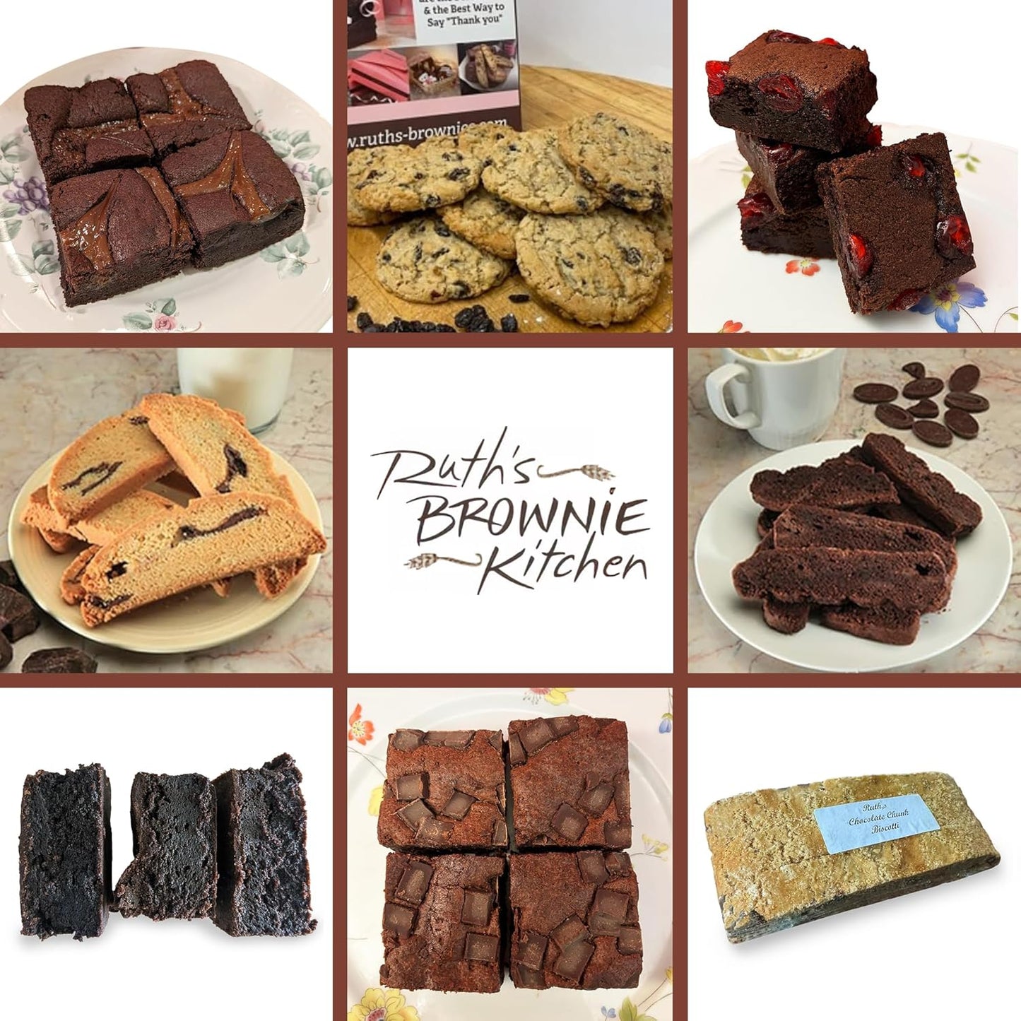 Ruth’s Peanut Butter Swirl Cake Style Brownies 2 Dozen – Gourmet Baked Treats | Delicious Gift with The Finest Ingredients | Guaranteed to Arrive Fresh