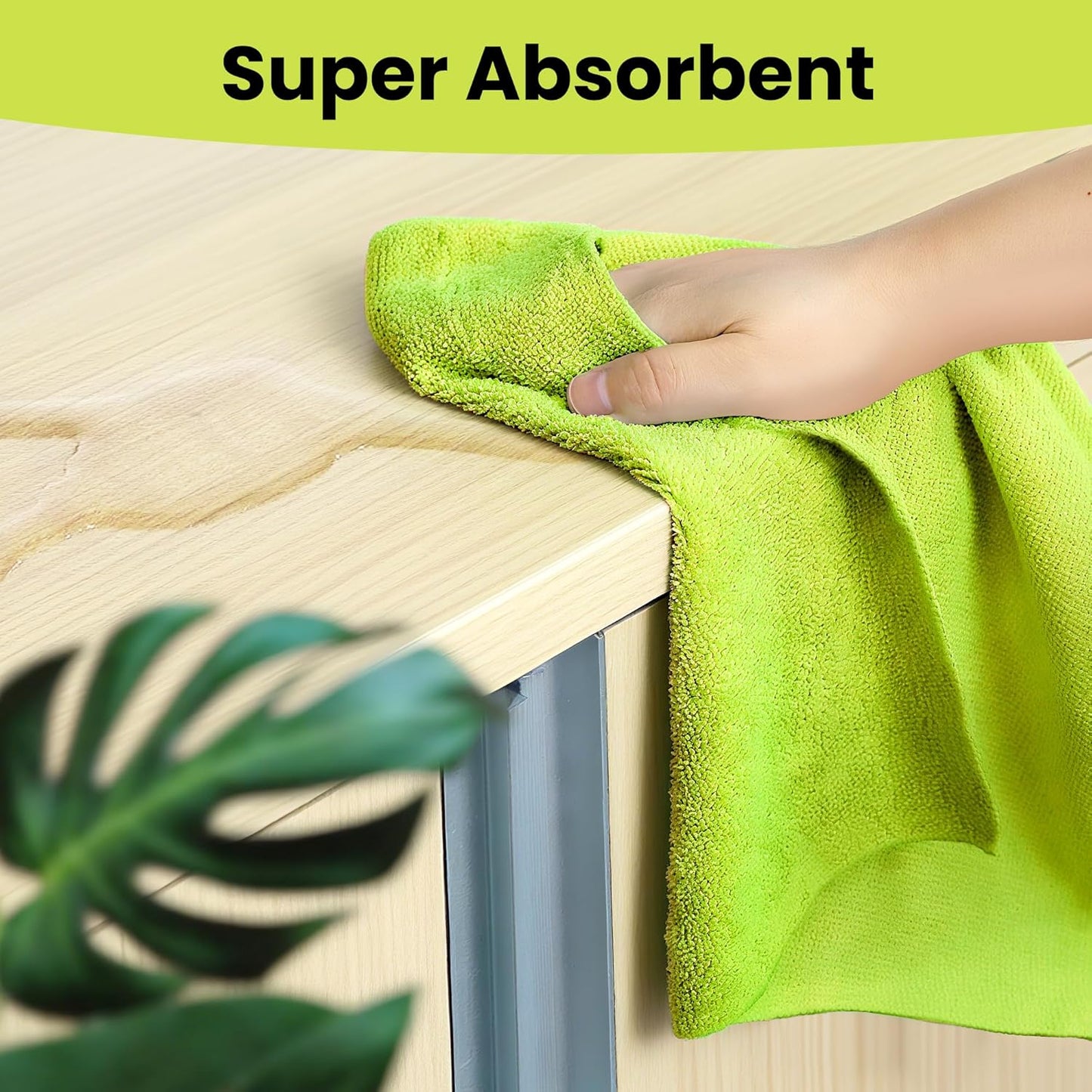 Microfiber Cleaning Cloths,15 Bags, 11.8in*9in, Absorbent Cleaning Rags Towels with Dispenser Box for Car, House, Kitchen, Window