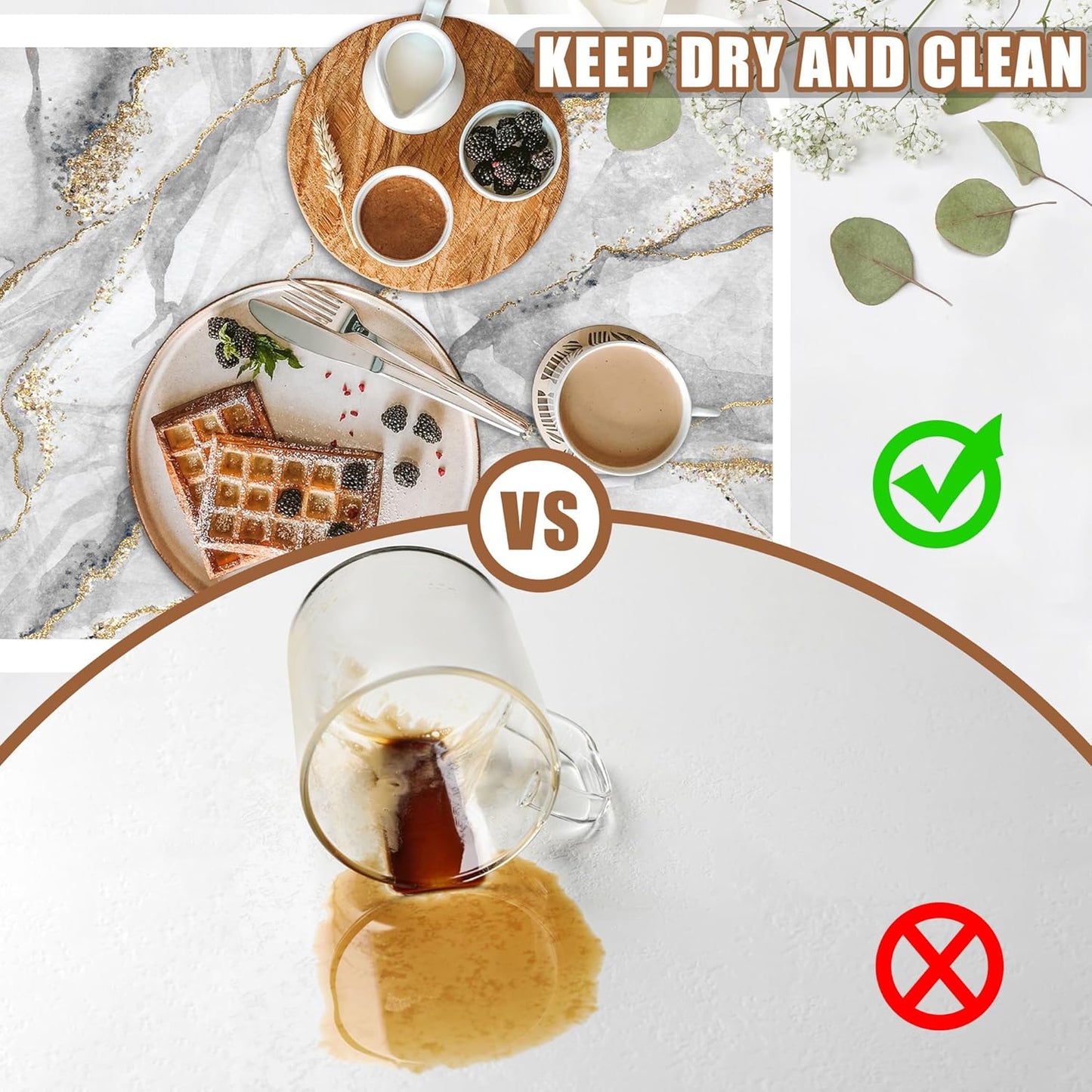 White and Gold Marble Dish Drying Mat for Kitchen Counter Absorbent Hide Stain Coffee Mat Rubber Backed Dish Drainer Rack Pad Espresso Machine Coffee Bar Accessories 15.7 x 23.6 Inch