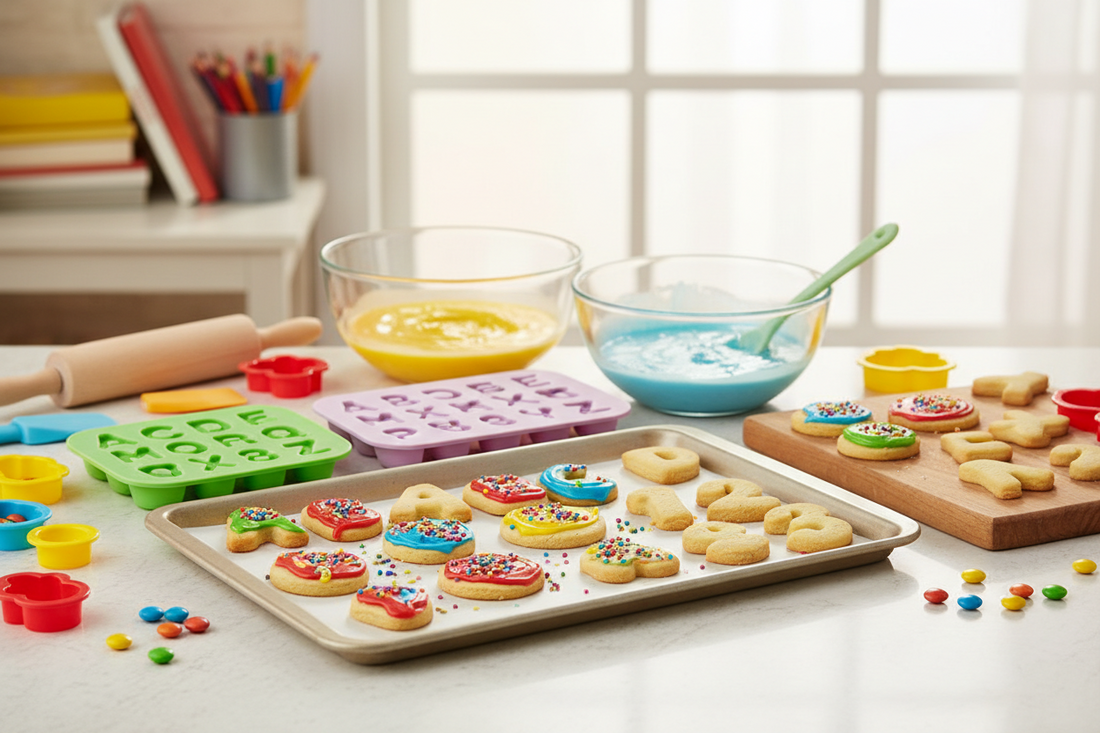 Alphabet and Number Molds: Educational Baking with Kids