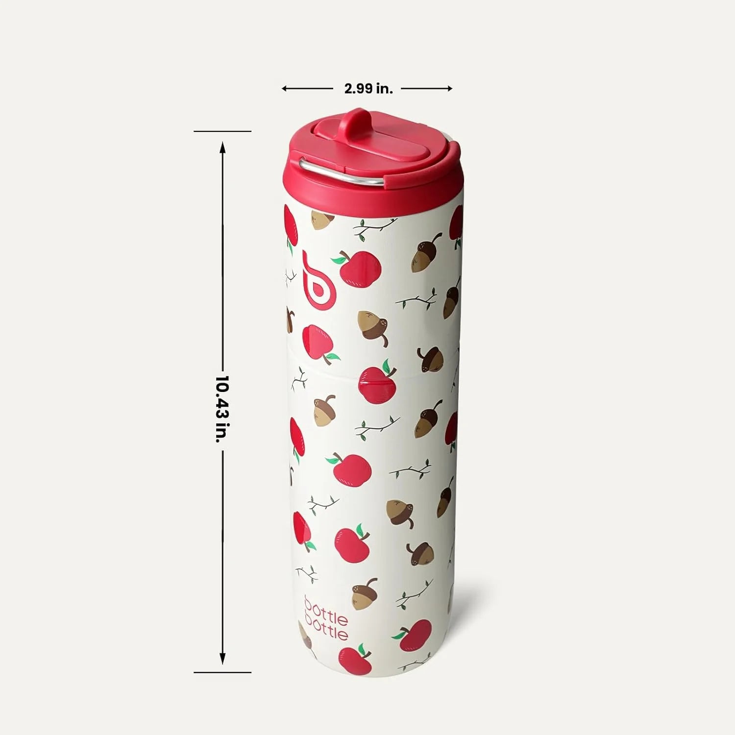Insulated Water Bottle 24Oz with Straw Lid and Handle for Sports Travel Gym Stainless Steel Water Bottles Double-Wall Vacuum Metal Leak Proof Bpa-Free (Berry)