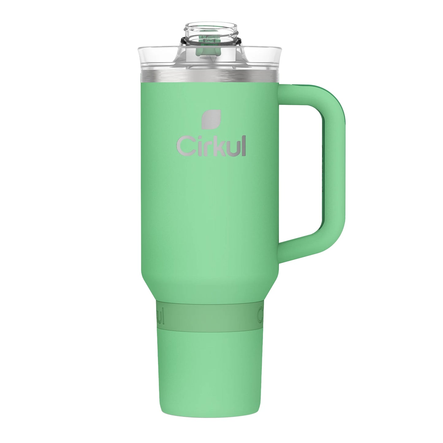 40Oz All-Day Strawsip Double-Wall Insulated Stainless Steel Tumbler with Handle, Eucalyptus (Light Green)