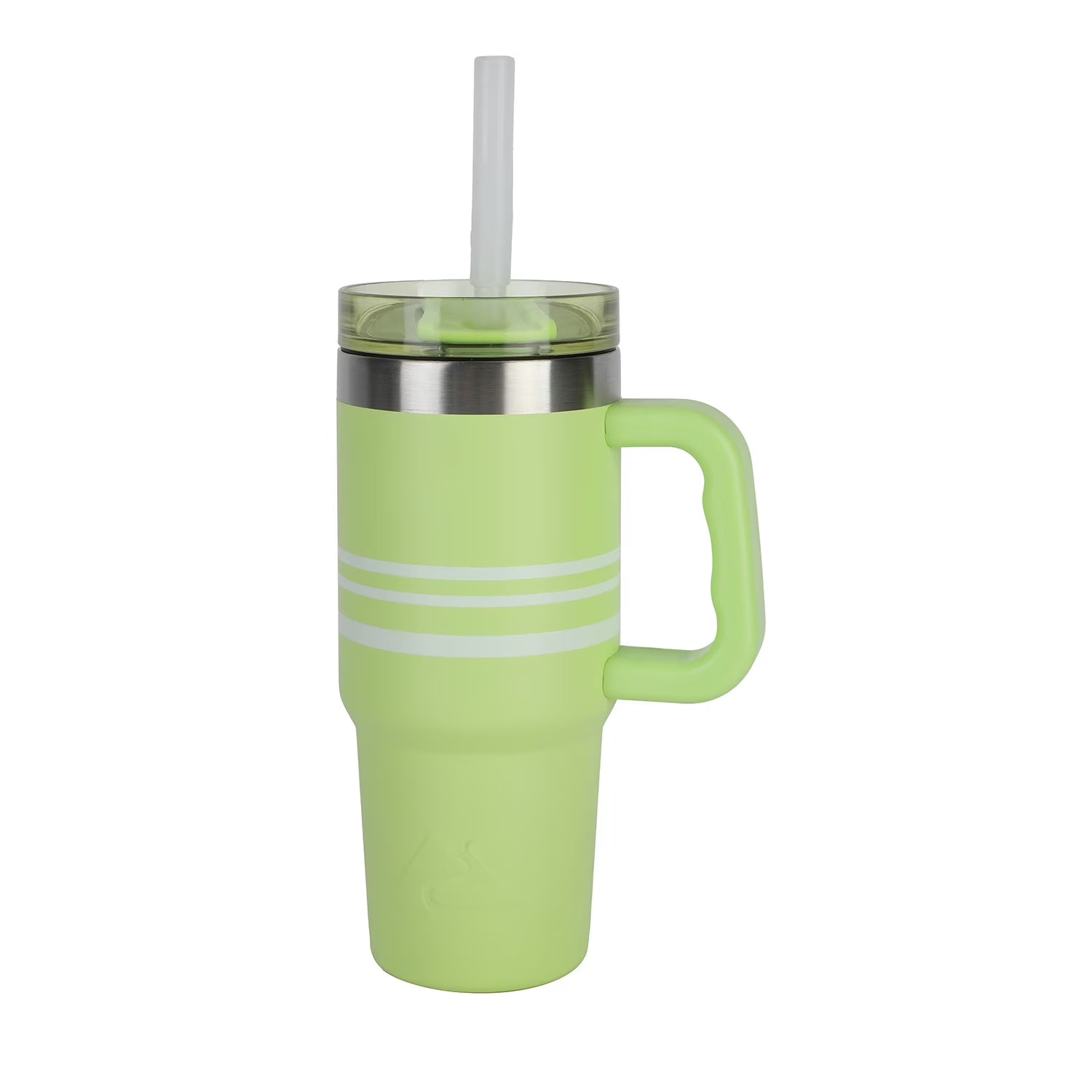18 Oz Stainless Steel Insulated Tumbler with Handle, Sonic Lime Stripes