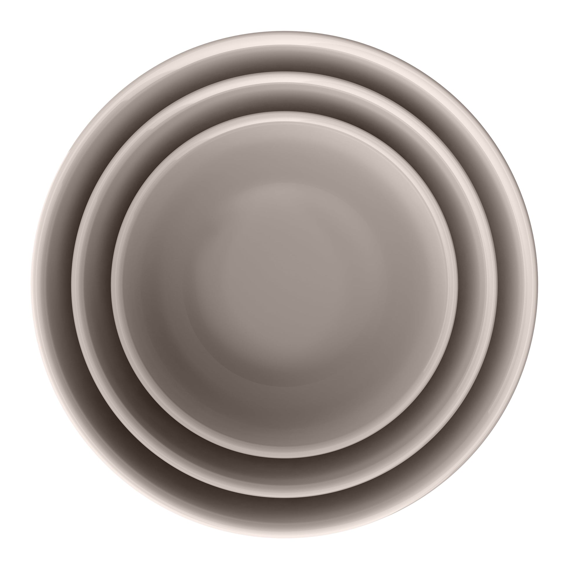3-Piece Stoneware Nesting Mixing Bowl Set, Porcini Taupe by Drew Barrymore