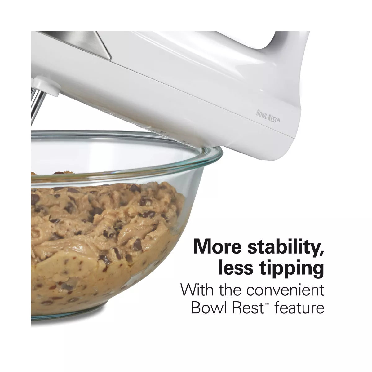 Hamilton Beach 6 Speed Hand Mixer Snap-On Case White 62629: Handheld Mixer for Kitchen, 275W, Dishwasher-Safe Parts
