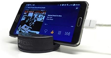 The Original Indestructible Hockey Puck Phone Stand - The Best Universal Smartphone Stand Compatible for All iPhone/Samsung/Google/LG Smartphones. Made from a Real Hockey Puck (2 Pack)