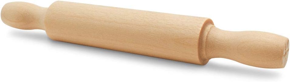 Wooden Mini Rolling Pin, 5 Inches Long, Pack of 25, Great for in The Kitchen, Play-doh, Crafting and Imaginative Play, by Woodpeckers
