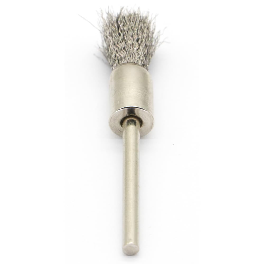 20PCS Wire Brushes - Metal Rust Removal, Polishing, Cleaning - 8mm Diameter, 3mm Shaft - Removes Burrs, Dust, and Oxide Layer - Handles Rough Surfaces - Designed for Industrial and DIY Enthusiasts