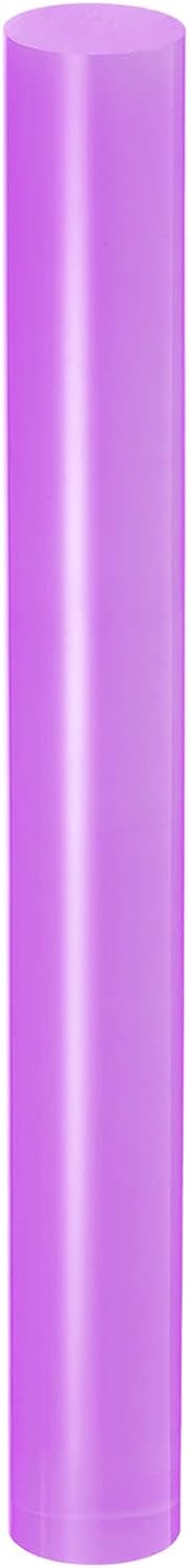 HARFINGTON Acrylic Clay Roller 9 Inch x 1 Inch Solid Non-Stick Plastic Round Tube Roller Polymer Clay Rod Fondant Rolling Pin for Shaping, Sculpting, Modeling DIY Crafts, Purple