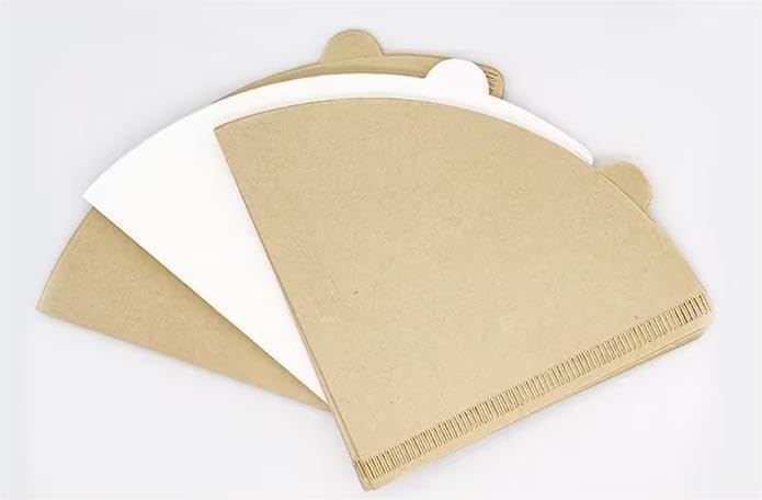 Generic Cone Filters #4 for Coffee Makers - Tear-Resistant Paper, Sustainable Material, 12-Cup Compatibility - Say Goodbye to Coffee Grounds in Your Brew (100, White), G3334
