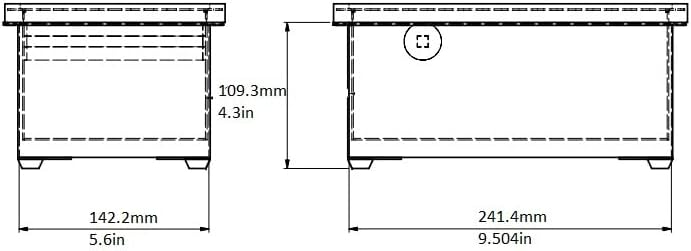 Rattleware Stainless Steel Knock Box - Ideal for Home, Cafe, Restaurant, Hotel, Office, or Commercial Establishment - Heavy Duty Knock Box Trusted By Baristas Worldwide (9" x 5.5" x 4")