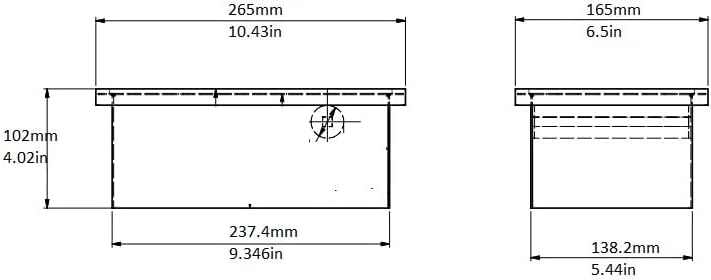 Rattleware Stainless Steel Open Bottom Knock Box Chute - For Home, Cafe, Restaurant, Hotel, Office, r Commercial Establishment - Trusted By Baristas Worldwide (9" x 5.5" x 4)