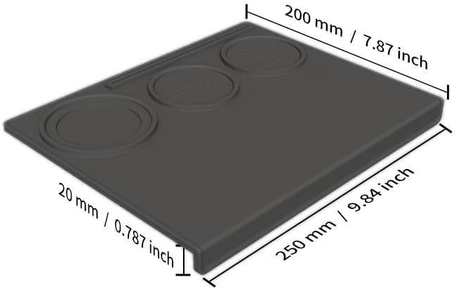 Coffee Tamping Mat, Silicone Waterproof Coffee Mat, Heat Resistant Tamp Mat, 7.8"x9.8" Barista Tool Home Kitchen Bar coffee Shop Suitable for 58mm Espresso Machine Tamper