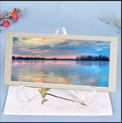 DILIBRA Display Stand Resin Mold Plate Stands for Display/Silicone Plate Holder for Epoxy Casting,Home Decoration,Pictures Frame, Fold-able Photo Frame,Artworks Display Holder,Resin Painting