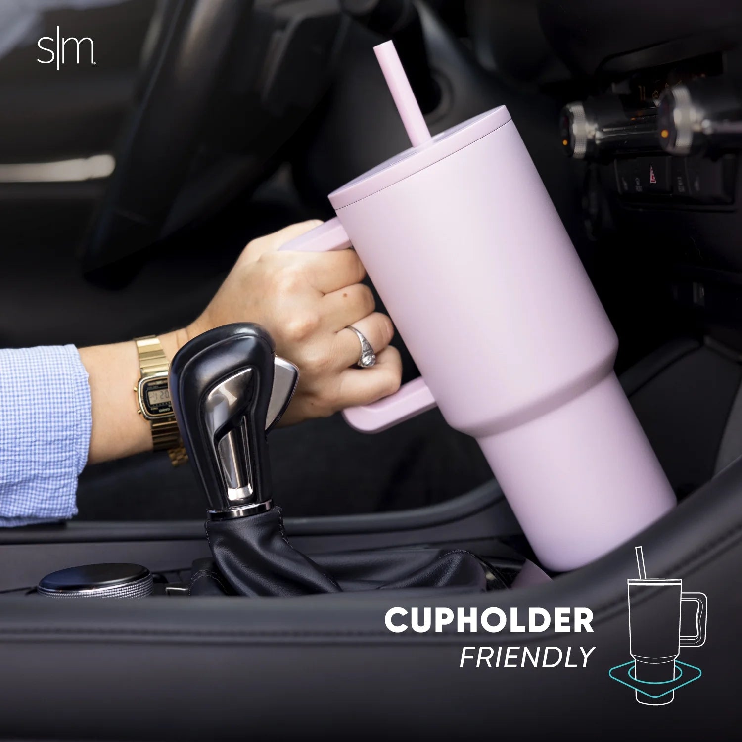 30 Fl Oz Insulated Stainless Steel Trek Tumbler with Straw Lid | Blush