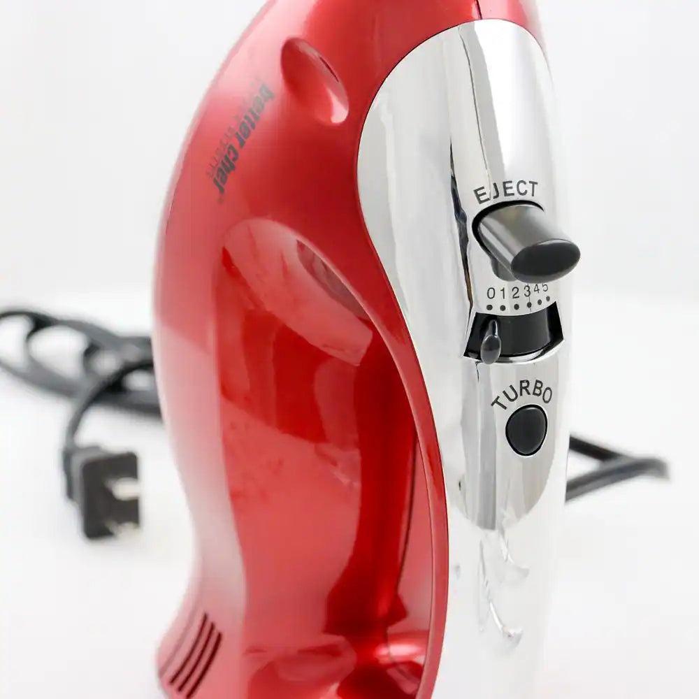 5-Speed Red Hand Mixer