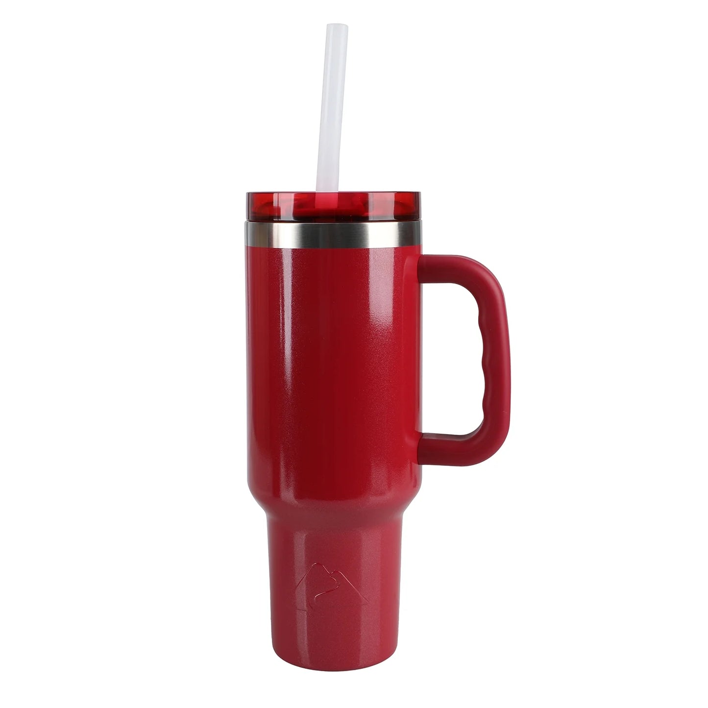 (3 Pack)  40 Oz Insulated Tumbler with Straw Lid, Red Shimmer
