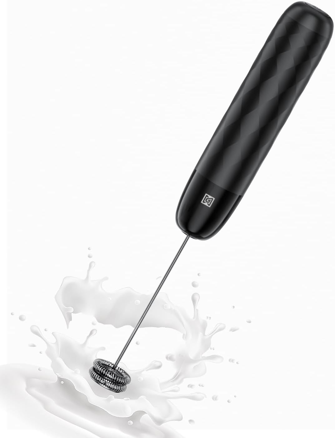Maestri House Rechargeable Milk Frother, LunaFro Mini Handheld Electric Foam Maker Detachable Stainless Steel Whisk Drink Mixer Foamer Mini Blender for Matcha, Lattes, Cappuccino, No Stand