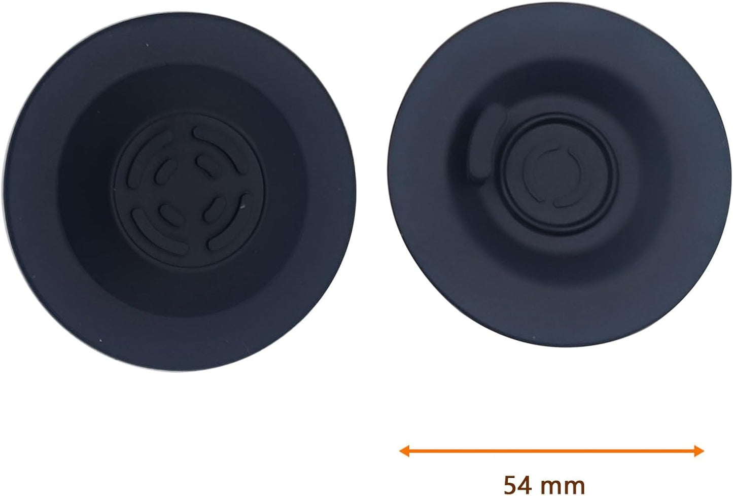 2 PCS 54mm Backflush Cleaning Disc for Breville Espresso Machine,silicone Disc for Breville Espresso Machine Part 878/870/860/880/810/840/450/500,Gray