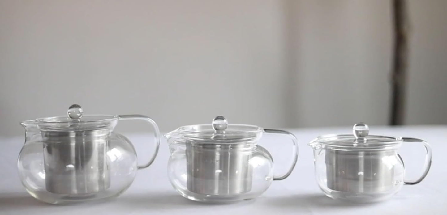 Teabloom Kyoto 2-in-1 Tea Kettle and Tea Maker – Glass Teapot with Removable Loose Tea Filter – Tea Connoisseur's Choice