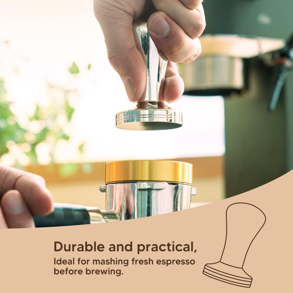 Espresso Coffee Tamper 51mm Stainless Steel Barista Espresso Base Coffee Bean Press