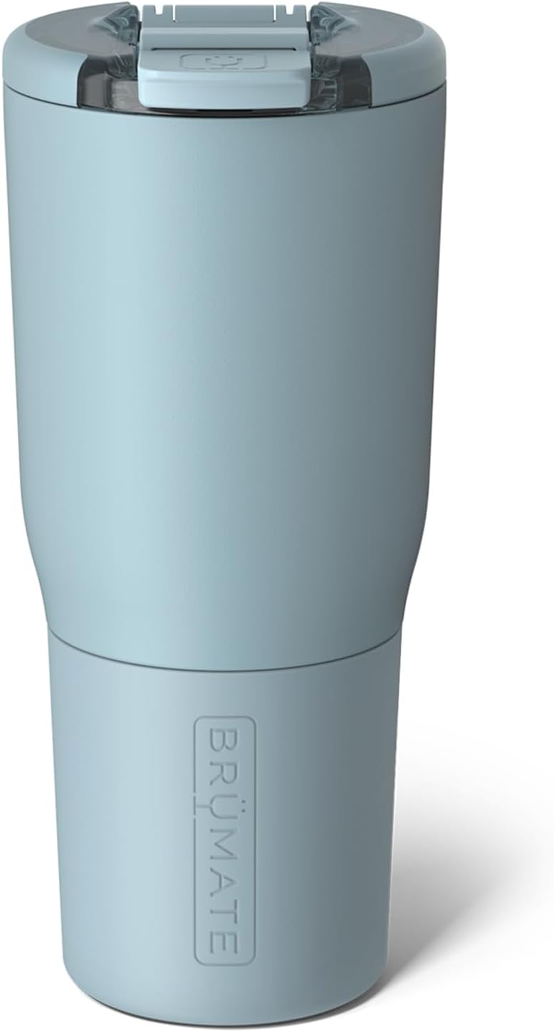 BrüMate Nav 25oz 100% Leak Proof Insulated Travel Tumbler with Magnetic BevLock™ Lid - Double Wall Cup-Holder Friendly Stainless Steel Mug (Mist)
