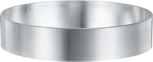 HARFINGTON Round Cake Ring 3.54 x 1 Inch Seamless Stainless Steel Pastry Mousse Dessert Ring Mirror Coating for Baking Cooking English Muffins Crumpet Making Tool