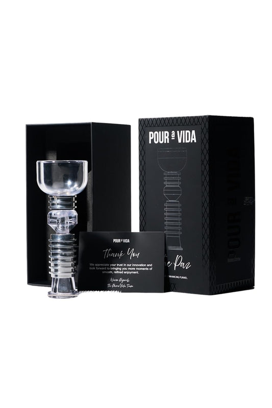 The Paz Magnetic Filtration Funnel - Stainless Steel Funnel for Smoother, Enhanced & Refined Drink Flavor - Premium Barware Essentials