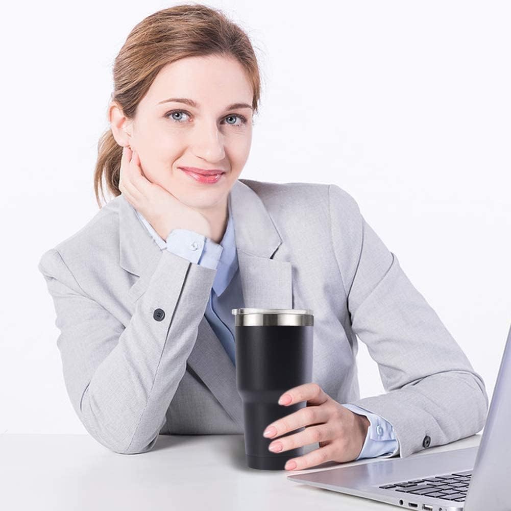 30oz Stainless Steel Travel Mug with Lid, 16 Pack Double Wall Vacuum Insulated Bulk Tumbler, Powder Coated Coffee Cup Suitable for Vehicle Cup Holders