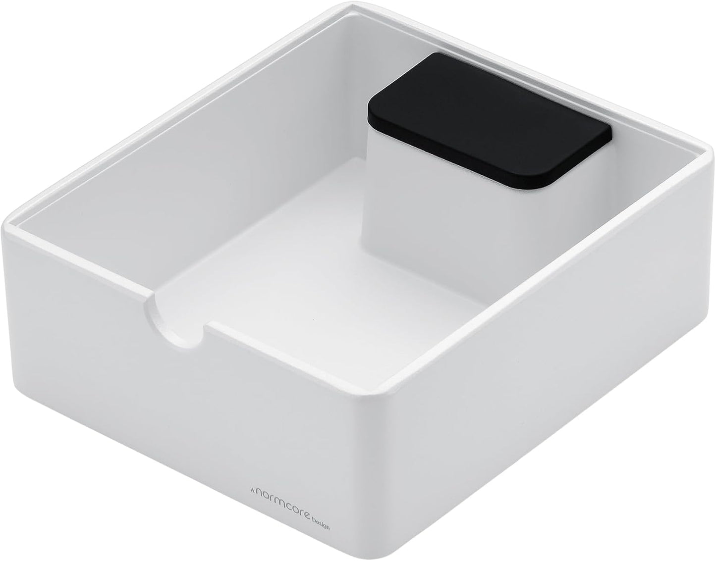 Normcore Compact Knock Box, Metal Espresso Knock Box, Heavy-Duty Knockbox, Anodized Aluminum, Espresso Accessories for Coffee Grounds, White