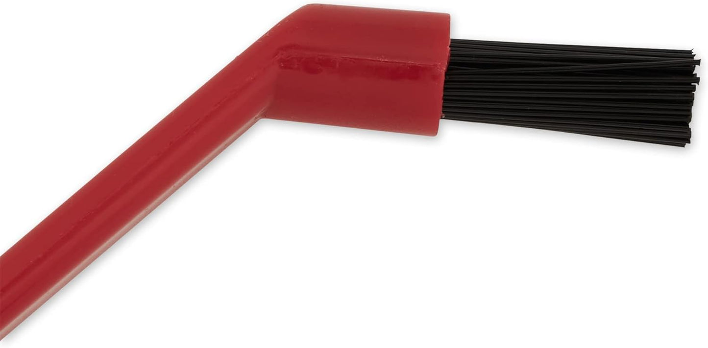 RSVP International Espresso Coffee Kitchen Cleaning Tool, Machine Brush, Red