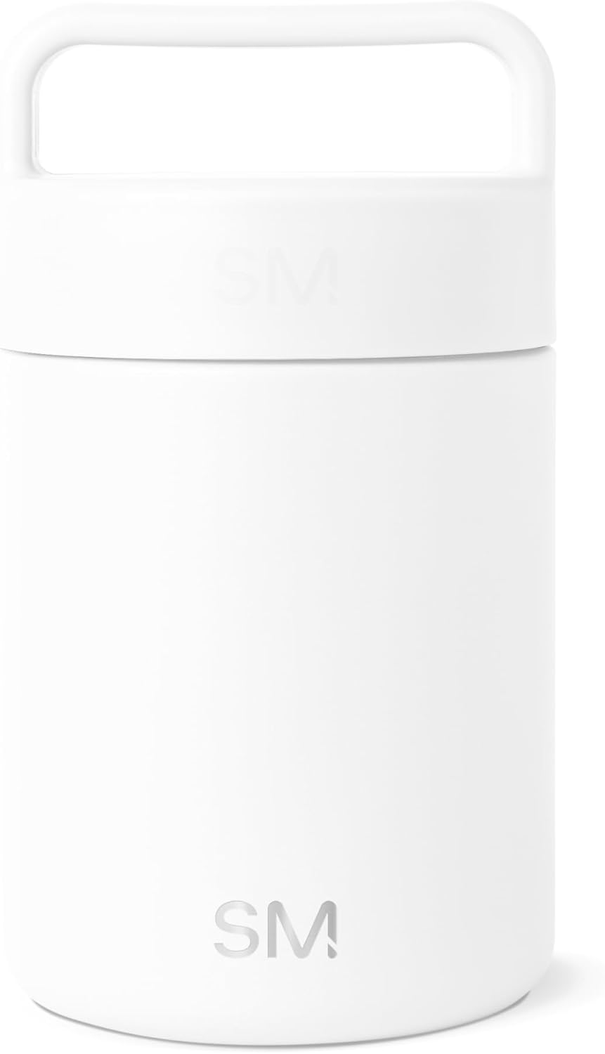 Simple Modern Food Jar for Hot Food | Reusable Stainless Steel Vacuum Insulated Leak Proof Lunch Storage for Smoothie Bowl, Soup, Oatmeal | Provision Collection | 12oz | Winter White
