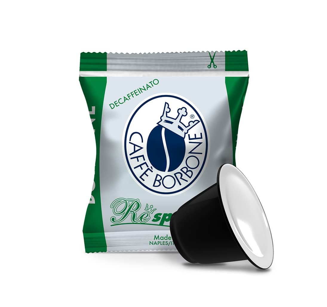 Caffe Borbone Nespresso Compatible Coffee Pods, DEK Blend Decaffeinated, Medium Roast, Decaf Espresso - NOT compatible with Vertuo - 100 Count