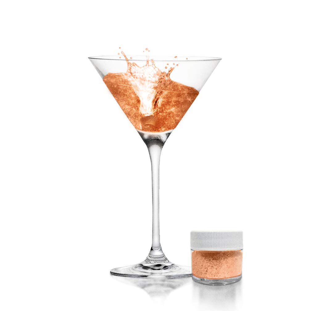 Orange BREW GLITTER Edible Glitter For Drinks, Cocktails, Beer, Garnish Glitter & Beverages | KOSHER & HALAL Certified | 100% Edible & Food Grade | Vegan, Gluten, Nut Free (45g Shaker, Orange)