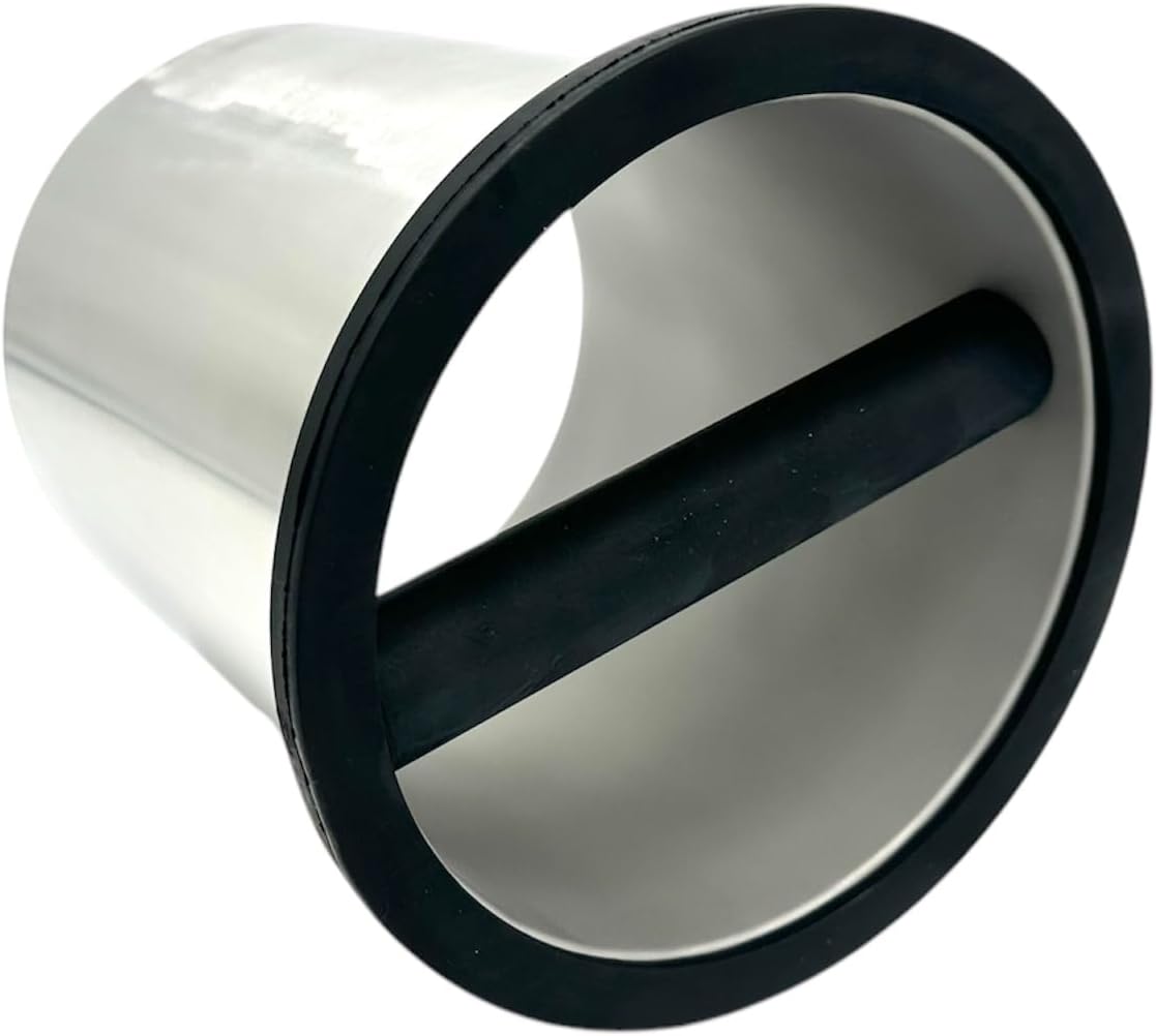 Rattleware Stainless Steel Open Bottom Knock Box Chute (6.5" x 7.5") - Perfect For Home, Cafe, Restaurant, Hotel, Office, or Commercial Establishment - Ideal for Baristas
