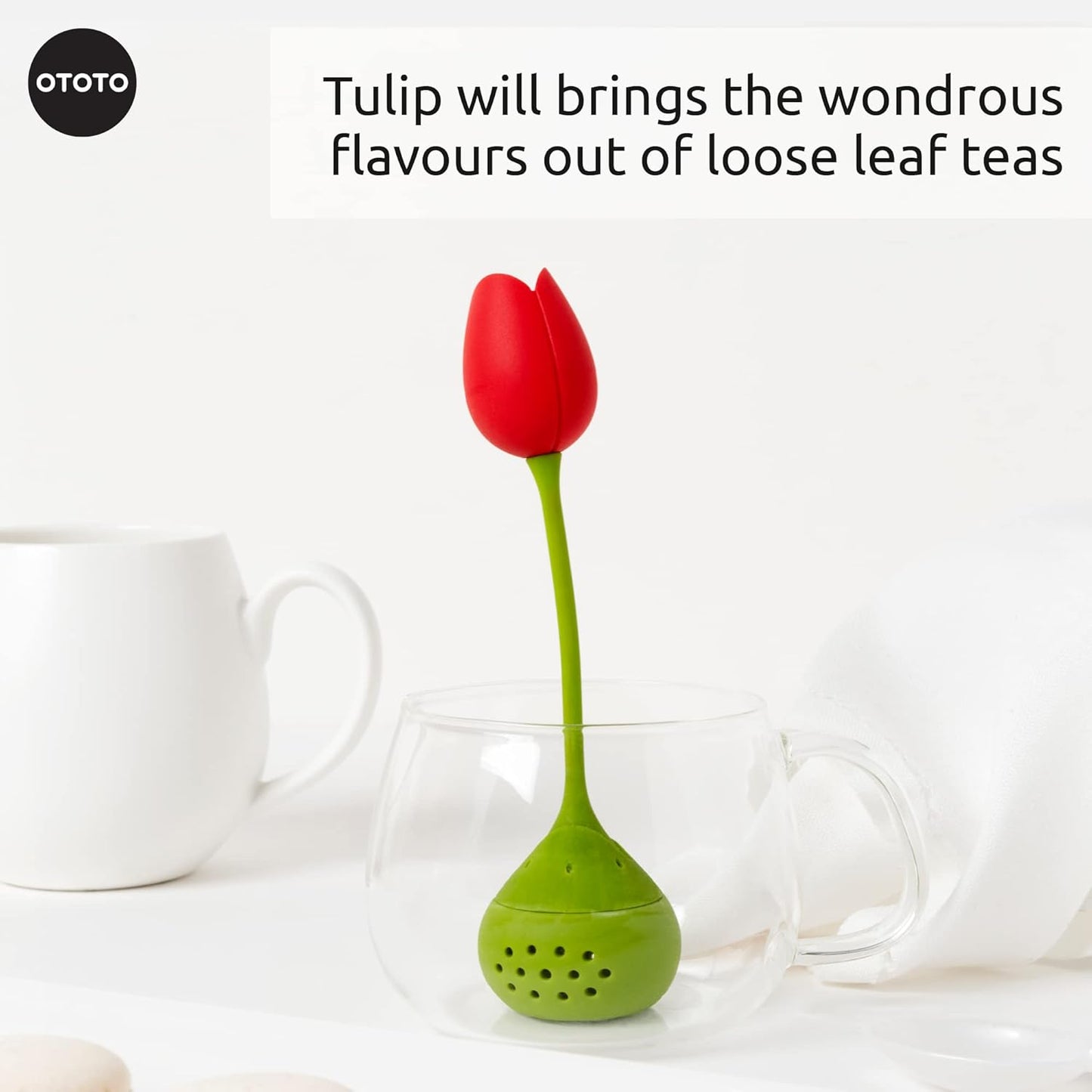 OTOTO Cute Tea Infuser - Loose Leaf Tea Steeper, Tea Accessories, Tea Diffusers, Tea Strainers, Cute Gifts, Tea Gift Set, Kitchen Gifts Cooking Gadgets