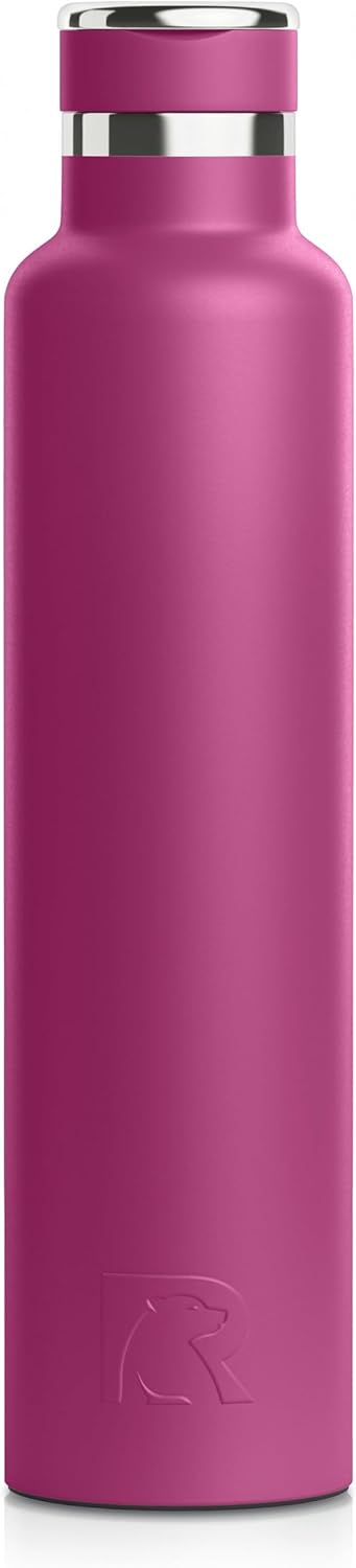 RTIC 26oz Journey Bottle Metal Stainless Steel Vacuum Insulated, BPA Free, Reusable, for Water, Hot and Cold Drinks, Travel, Sports, Camping, Very Berry